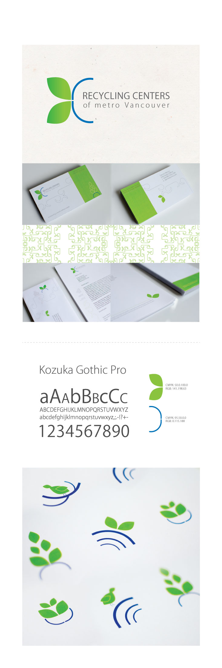 branded visual identity layout