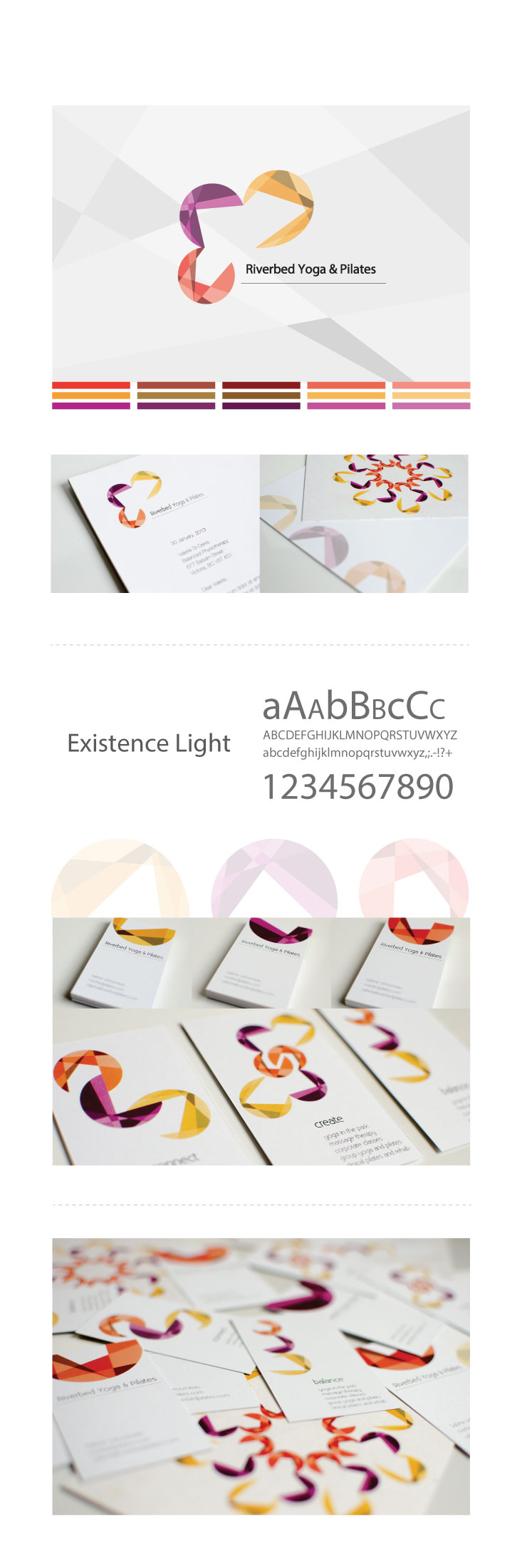 branded visual identity layout